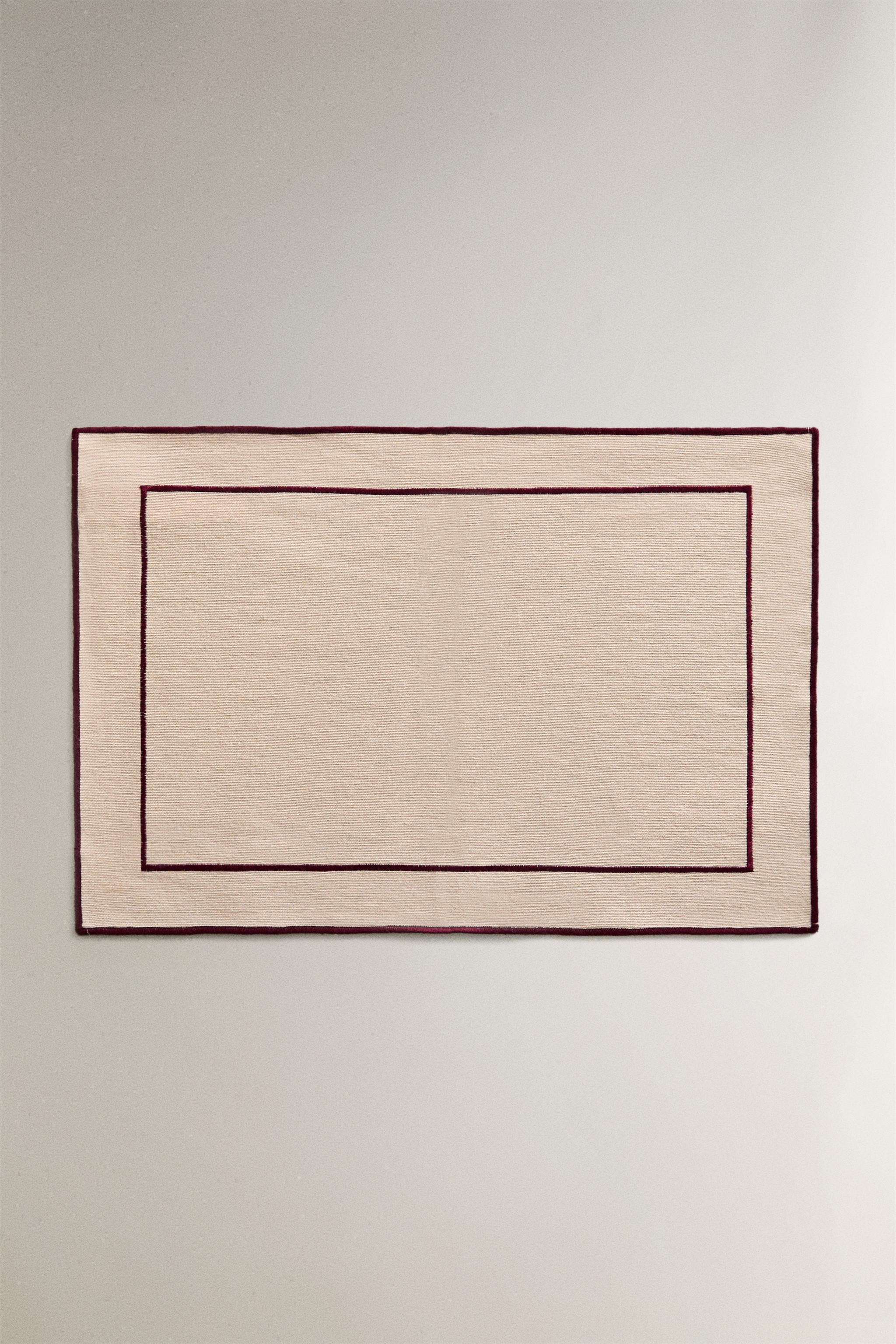COTTON PLACEMAT WITH BORDER